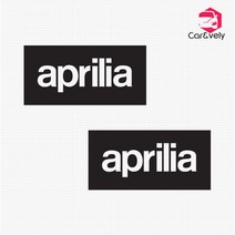 카앤블리 아프릴리아 aprilia 로고 차량용 데칼스티커 CNG-25, 옐로우