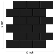 붙이는 벽지 셀프 웨인스코팅 템바보드 풀바른대형 30.5x30.5 붙이는 벽 스티커 껍질과 스틱 3D 지하철 타, 19 VP118_02 3 pieces