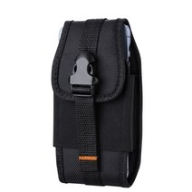 현장 핸드폰 집 파우치 스마트폰 가죽 허리띠 가방 클립형 블랙 18cm