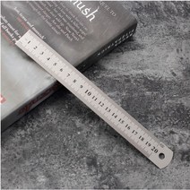양면 눈금 스틸자 (15cm 20cm 30cm) 제도자 제단자 철자 쇠자 일자자 스텐자 눈금자 컷팅자, 47099) 20cm, 단품