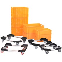 티렉스 알루미늄 앵글 달리 운반 주문제작, 550mm*450mm/우레탄(4인치), 1개