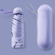 리리론스 초경량 UV차단 미니 5단 암막 양산 가벼운 우양산 + 케이스 포함