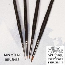 윈저앤뉴튼 콜린스키 세이블 흑담비 수채화붓 시리즈7 Miniature Brush / 옵션선택, 00호