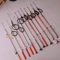 물고기작살 다기능 민물 촉 낚시 삼지창 작살대 대형, 크고 두꺼운 코어 바브 헤드 작살