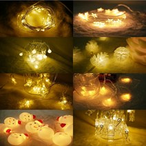 주앤지 크리스마스 LED 전구 8종모음, 1개, 눈꽃 전구 3m