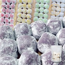 색다른 쫀득간편 한입떡 찹쌀떡경단 400g(20개입)멜론 딸기 바나나 포도 흰떡