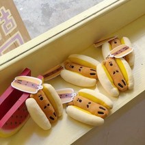 강아지키링 키홀더 열쇠고리 dog keychain 절묘한 높은 외관을 가진 소년과 소녀를위한 치즈 핫도그 플러시 채워진 키 체인 크리 에이 티브 만화 인형 배낭 펜던트 선물