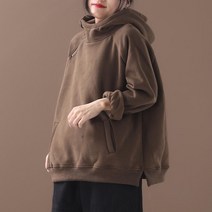 빅사이즈 여성 후드 맨투맨 여성 봄 루즈핏 상의 오버핏 후드티 Whr0608