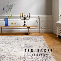 영국 테드베이커 리니어 플로럴 직수입 천연 면카페트 / XL-사이즈 / CP23003