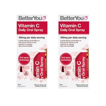 BetterYou 베럴유 비타민 C 스프레이 25ml 2팩 체리 블루베리 Betteryou Vitamin C Daily Oral Spray