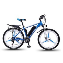 TAOCI 02b 26 인치 스포크 휠 전기 자전거 350W 36V 13AH 27 속도, 13AH 화이트 블루 2