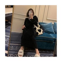 추동 뽀글이 원피스 브이넥 여성 겨울 원피스 FC5210