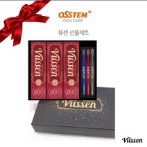 오스템 프리미엄 뷰센 치약 칫솔 33 고급형 선물세트 (선물케이스+쇼핑백 포함/ 설선물 추석선물 시상품 사은품 기념품), 뷰센H 3개