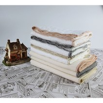 수니리빙 강화도 무형광 3겹 소창수건(6번 박음질로 만든 100% 강화순면) 1장, 선세탁 베이지