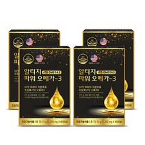 미국직수입 파워 알티지 RTG 오메가3 240캡슐 저온 초임계 뼈건강 영양제, 60정, 4개