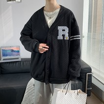 3컬러 남성 가디건 오버핏 캐주얼 카디건 IS-JK11 라운드넥 남자