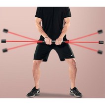 승모근 허리 코어 팔 운동 기구 탄력봉 탄성봉 홈트 진동바 가슴 중심잡기 전신 홈짐 대흉근 플렉시바 플레스바 이두근 복근 팔근육, 블랙