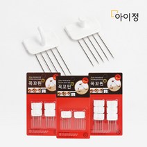 아이정 꼭꼬핀 혼합형 2입 4입 6입 화이트 못없이액자걸기, 6개입