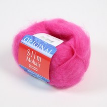 [앵콜스] 슬림 모헤어 (10개사면 1개덤) 얇은실 숄 가디건뜨기, (10볼묶음) 42 플라워핑크