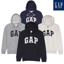 갭 남성 로고 기모 후드집업