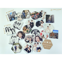 [주문제작] 냉장고자석 포토 마그넷 인테리어 현관문 관물대 자석, 1, 원형