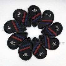 골프 클럽 커버 허스키 드라이버 우드 유틸리티 아이언 헤드 커버세트 귀여운 캐릭터 퍼터, L