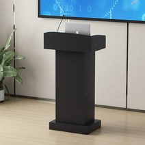 교사 교회강대상 교회 세미나 연설대 발표대 단상, 서랍형 검정 교탁