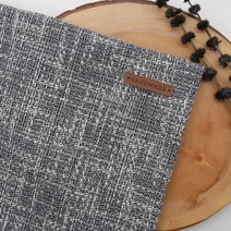 태백섬유 양면 선염 직기 원단 트위드 보카시 원단 코트 간절기, 그레이