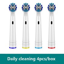 전동칫솔 리필모 구강 B 전동 칫솔 용 교체 브러시 헤드 Pro650 Pro700 0C20 3709 3744 4729 3756 D20 D29, 한개옵션1, 02 Daily 20A