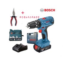 보쉬충전임팩드릴GSB18v-21본체+배터리2.0Ah+충전기+케이스+ 악세사리100P+세신롱노우즈무료증정