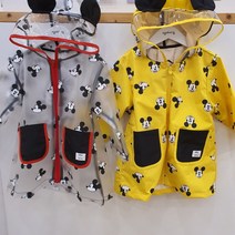 아가방 디즈니콜라보~! *윙크롱우비* 비오는날&장마에 울아이 비 안맞게~! 입히기 편한 우비&가방 쎗뚜~! #인기상품#