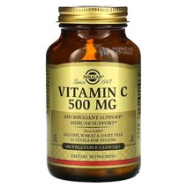 Solgar 비타민C 500mg 베지 캡슐 100정, 500 mg, 100 개