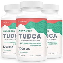 tudca 간 보충제 간 정화를 위한 1000 mg-담즙 염 해독 해독-밀크 엉겅퀴 허브 블렌드 간 소화 건강 비건 캡슐 60개1팩, 180개3개들이
