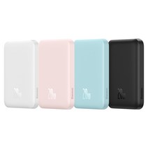 베이스어스 맥세이프 무선 충전기 보조배터리 20W 6000mah, 블루