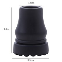 안전 생존 16-22mm 고무 패드 캡 미끄럼 방지 워킹 스틱 목발 지팡이 바닥 패드 커버 프로텍터 등산 하이킹 트레킹 폴 팁, 내경 16mm, 내경 16mm