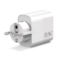 UM2 GAN PD 65W 고속충전기 스마트폰 노트북 아이패드 PPS고속충전 4종, 1개, GaNPD65W 3포트 접지플러그(화이트)+사은품(C타입케이블)