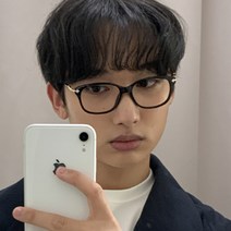 남자 패션 안경 사각 뿔테 BG24