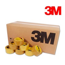 3M 포장용 박스테이프 정품 372KS 48mm X 40M 50개 1BOX, 3M박스테이프372ks투명40Mx50개