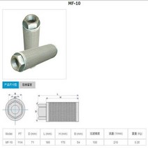 재생 송풍기 보텍스 펌프 에어 필터, MF10 G1.2inch 40mm
