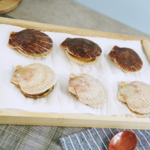 [직수입] 대왕 참가리비 1kg 제철 왕 큰 가리비 캠핑조개구이, 왕특대 1kg(2 - 3미)