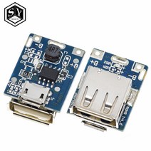 회로기판 납땜 연습용 기판 만능 pcb 5PCS 5V 부스트 스텝 업 전원 모듈 리튬 LiPo 배터리 충전 보호 보드 LED 디스플레이 USB DIY 충전기 134N3P 프로그램