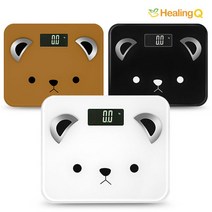 힐링큐 앱연동 스마트 체중계 곰돌이 S-1000(화이트 블랙) 블루투스, 화이트, 상세페이지 참조, 상세페이지 참조