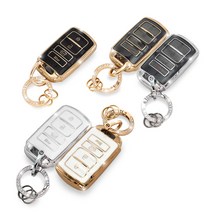 기아 TPU 스마트키케이스 자동차 키홀더 차키 더뉴 K7 더뉴 쏘렌토 더뉴 모하비 올뉴 K7 K9 퀸텀, 실버라인, 화이트실버