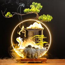 반중력 젠 사이클 물 분수 럭키 장식 거실 사무실 책상 표면 패널 분무 가습기, 10 Medium