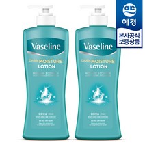 바세린 더블 모이스처 로션, 2개, 450ml