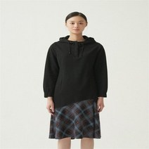 올리비아로렌 NC06 밑단체크 후드 원피스 VVCOAYS2151