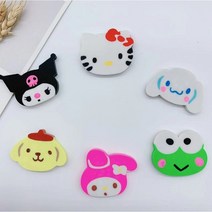 산리오 얼굴 모양 지우개 6종 세트 (시나모롤 쿠로미 마이멜로디 키티 폼폼푸린 케로피)