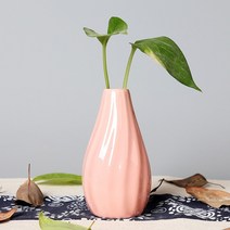 프리츠한센 이케바나 도자기 화병 항아리 미니 세라믹 냄비 컬러 캐러멜 테이블 수경 꽃꽂이 병 꽃 귀여운 홈 장식 심플, [04] 분홍색