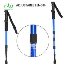 하이킹 워킹 폴딩 트레킹 폴을위한 등산 스틱 등산용 스키에 적합한 노인 Alpenstocks, 단일옵션