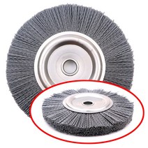 국산 평브러쉬 연마사 165mm 실리콘 120 두겹 두장짜리 탁상 그라인더 원형 연마샤 폴리셔 폴리싱 디버링